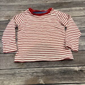 Mini Boden red striped shirt vguc 12/18